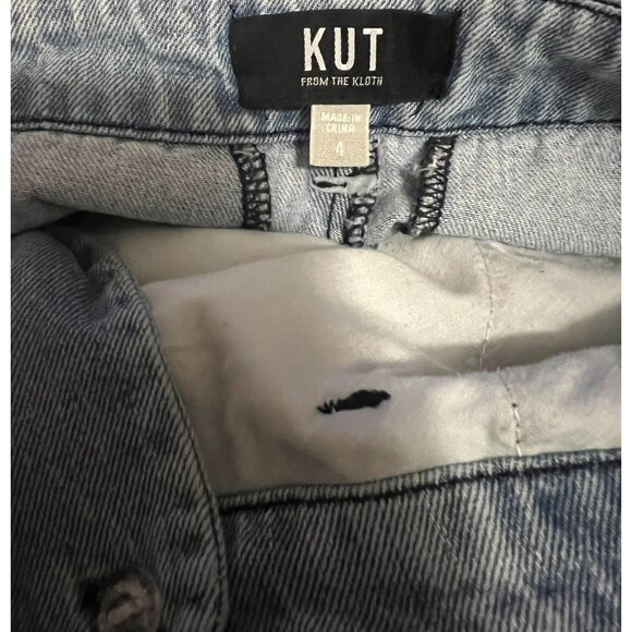 Kut from the Kloth High Waist Wide Leg Trouser Jeans Size 4 Light Wash Retro - Picture 12 of 16